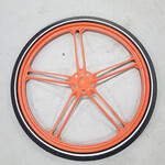 Ca. 99x Aluminium fietswiel met lekvrije 24 inch banden, Oranje